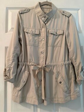 Loft Women's Light Khaki Utility Jacket